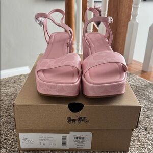 Coach Blush Pink Sandals